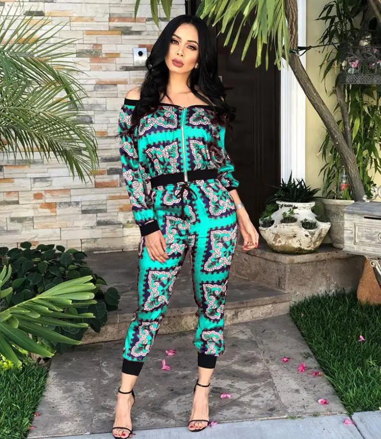 2019 Новая модная африканская одежда для Леди Топ dashiki и брюки костюм платье