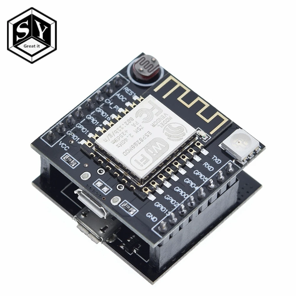 ESP8266 ESP-12F серийный wifi модуль мини макетная плата для Arduin Nodemcu CH340 микро-usb модуль для Ard Witty Cloud