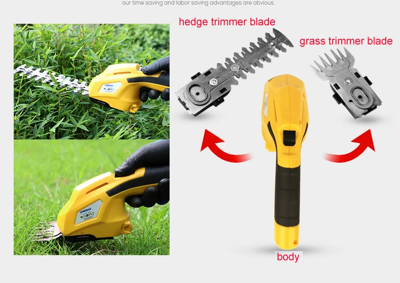 Многофункциональный ручной мини-триммер для травы 7 2 В с аккумулятором
