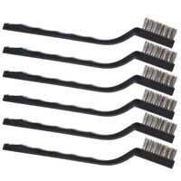 6pcs stainless steel wire brushes cleaning brushes rust remover removal tool for home and industrial cleaning brush free ship
