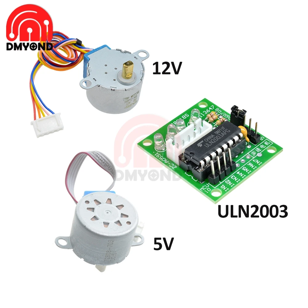 Партиями по 5 комплектов умная электроника 28BYJ-48 5V 12V 4 фаза DC уменьшения Шестерни