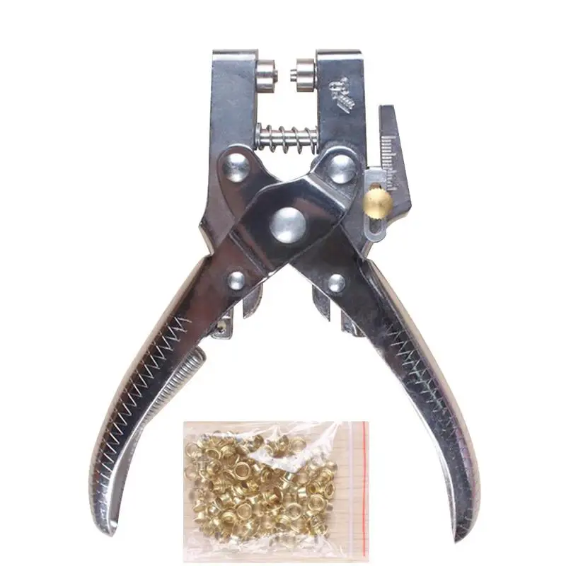 

Eyelet Grommet Pliers Metal Retainer Punching Machine Setting Steel Hole Punch Eyelet Setter Kit