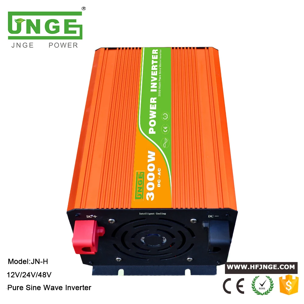 

JNGE Factory Outlet CE RoHS 3000W 24V 48V 96V инвертор мощности, 100% чистый синусоидальный волновой трансформатор с полным выходом