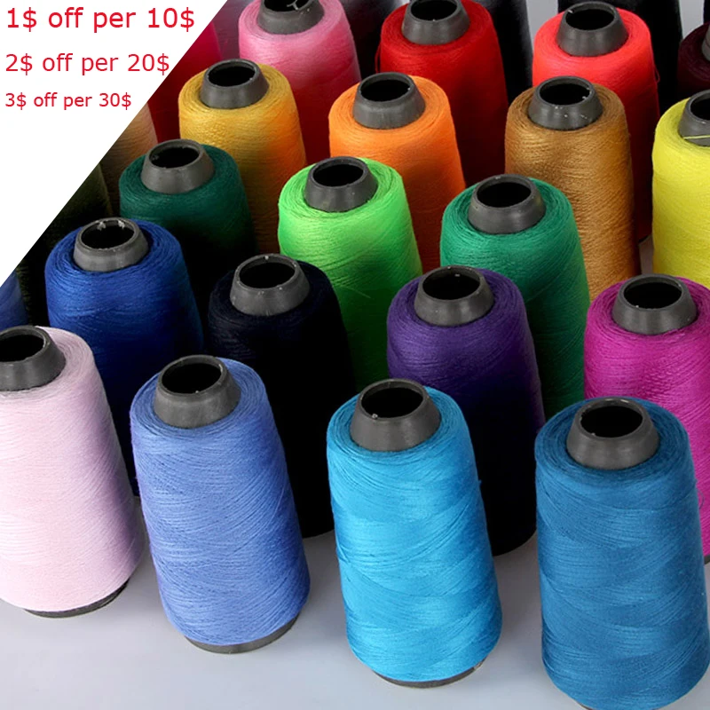 

High Tenacity Spool String 50g/PC Sewing Thread 1300Y 40S/2 Industrial Line Multicolor Wire Cord Home Needle Work Accessories