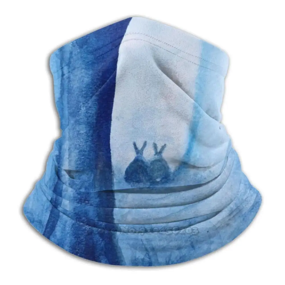 

Woodland Bunnies Watercolour Painting Bandana Scarf Mask Scarfs Neck Warmer Headwear