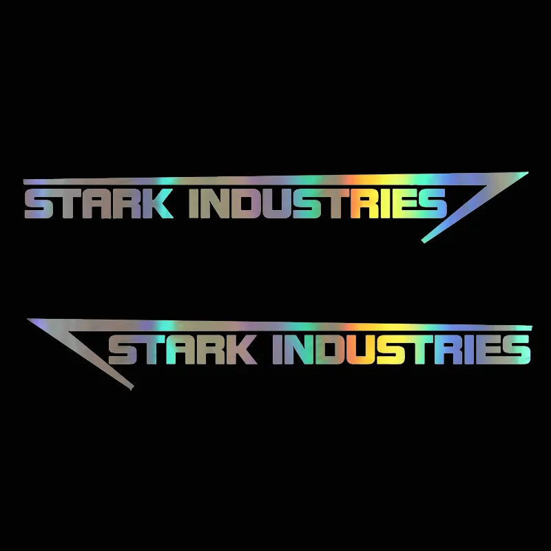 laser 2 шт. 35*4,8 см водонепроницаемые наклейки Stark Industries для мотоциклов виниловые автомобильные аксессуары - Название цвета: laser