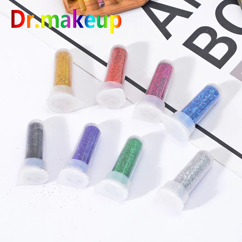 Dr. makeup ногтей Русалка Блеск порошок хлопья блестящие 3D красочные блестки лак