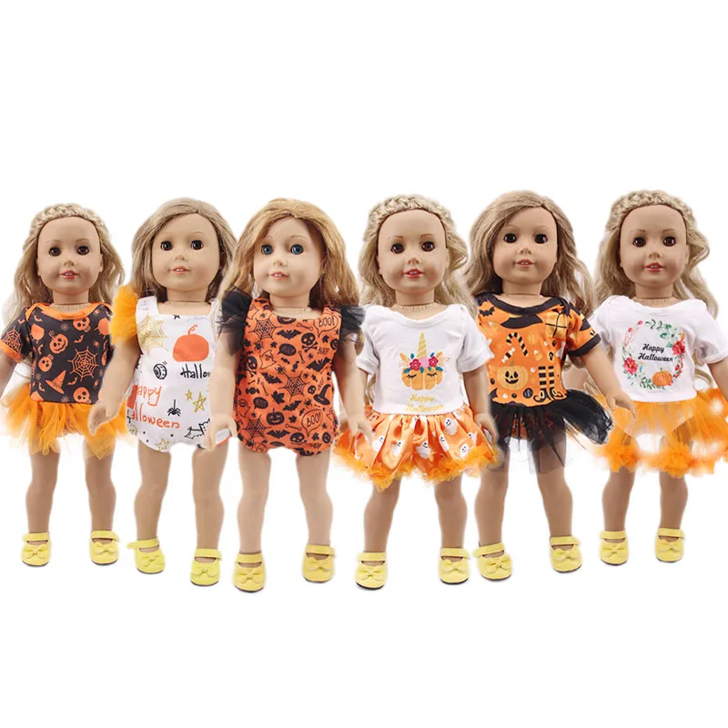 Одежда для кукол юбка с рождественским узором подходящая 18 дюймовых