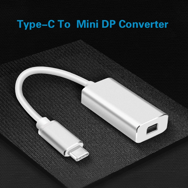 

USBType C 3.1 to Mini-DP Female Cable Adapter 4K 60HZ HDTV USB C Mini DP Converter for Macbook HuaWei Mate 10 Samsung S8