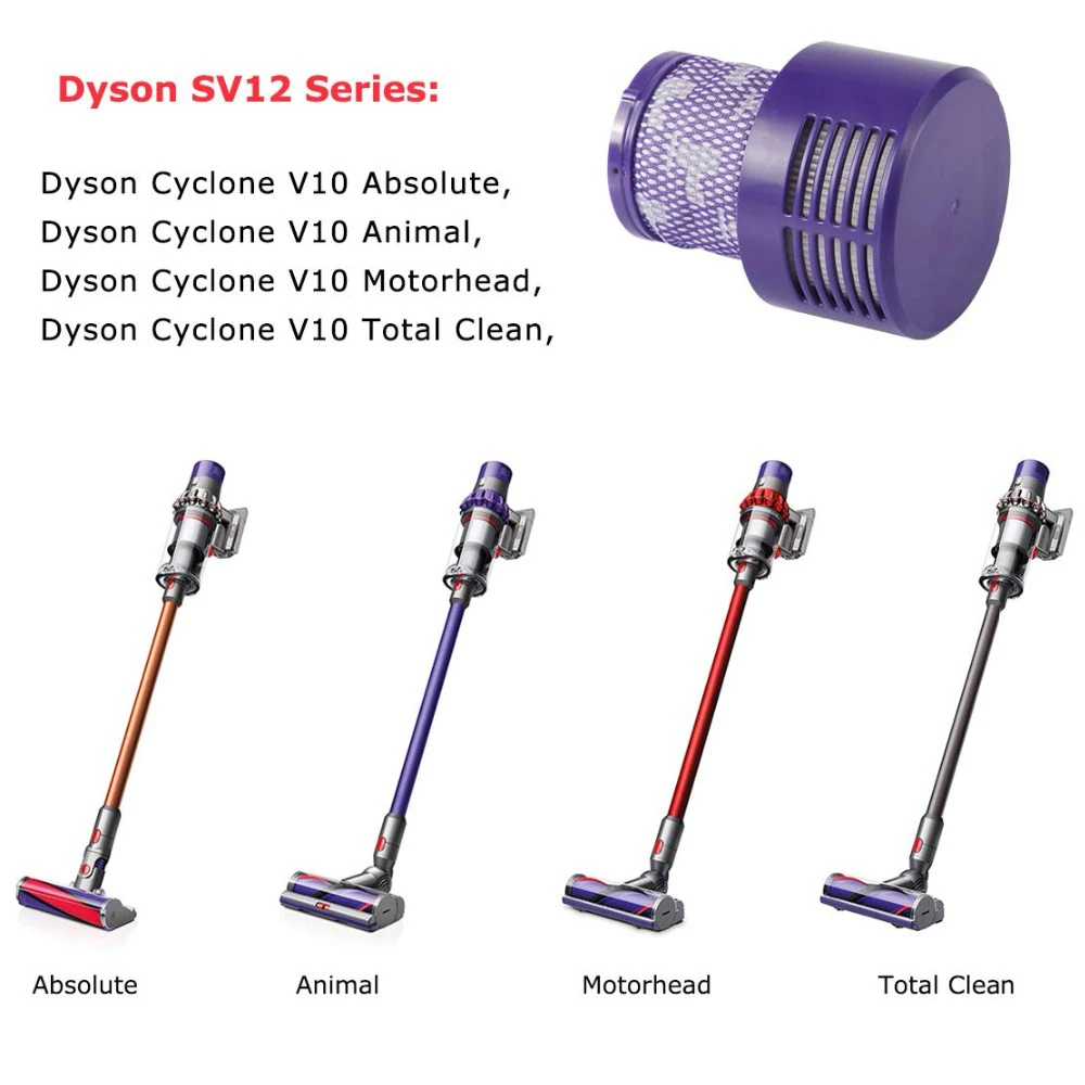 Моющийся большой фильтр для Dyson V10 Sv12 циклонный беспроводной пылесос с полной