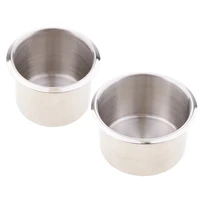 2pcs universal rv boat cup drink holder stainless steel cup bottle rack for boats rv campers 68x55mm 90x55mm