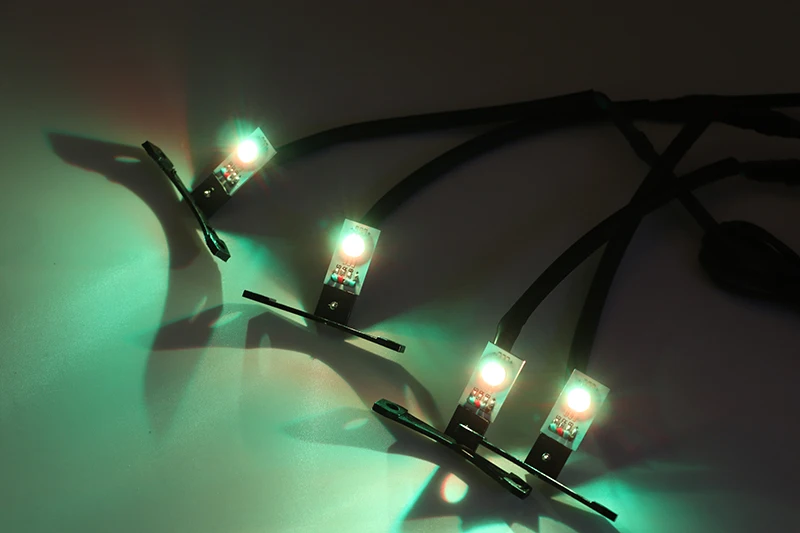 4 шт. многоцветный RGB Demon Eye светодиодный devil eyes с беспроводным пультом дистанционного управления для двойных линз автомобиля мотоцикла фары проектор модифицированный