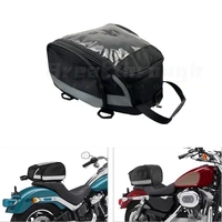 for harley sportster xl883 1200 72v travel back seat bag helmet bag storage bag