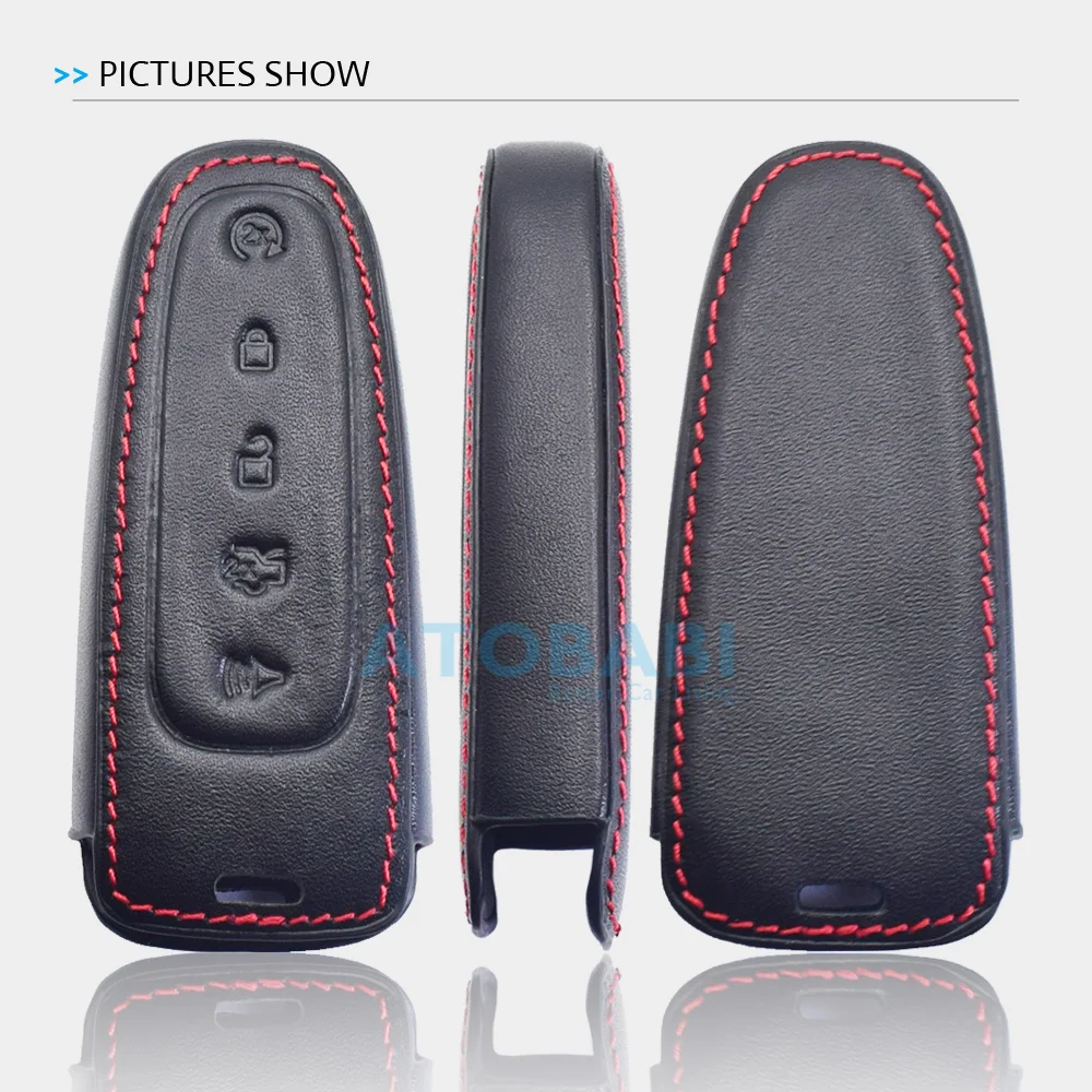 Кожаный чехол для автомобильного ключа Ford C Max Edge удаленное управление гибкий