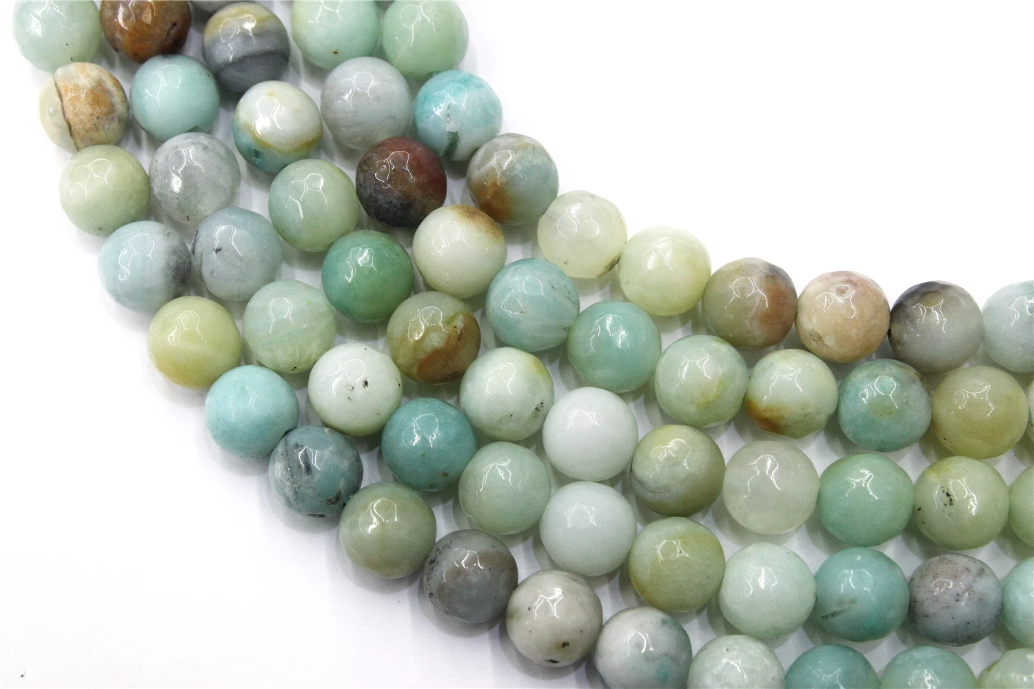 

Natural Facted Amazonite Round Loose Beads Strand 4/6/8/10MM For Jewelry DIY Making Necklace Bracelet