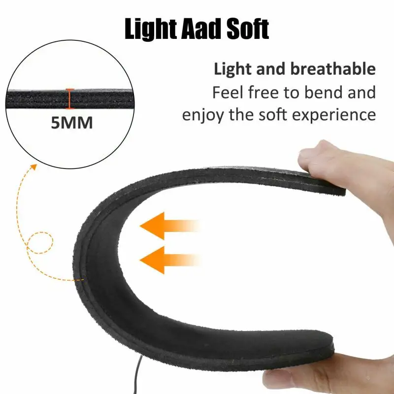 

USB Heated Shoe Insoles Foot Warming Pad Feet Warmer Sock Pad Mat Winter Heating Insoles Winter Warm Soles Outdoor Sports 1 Pair