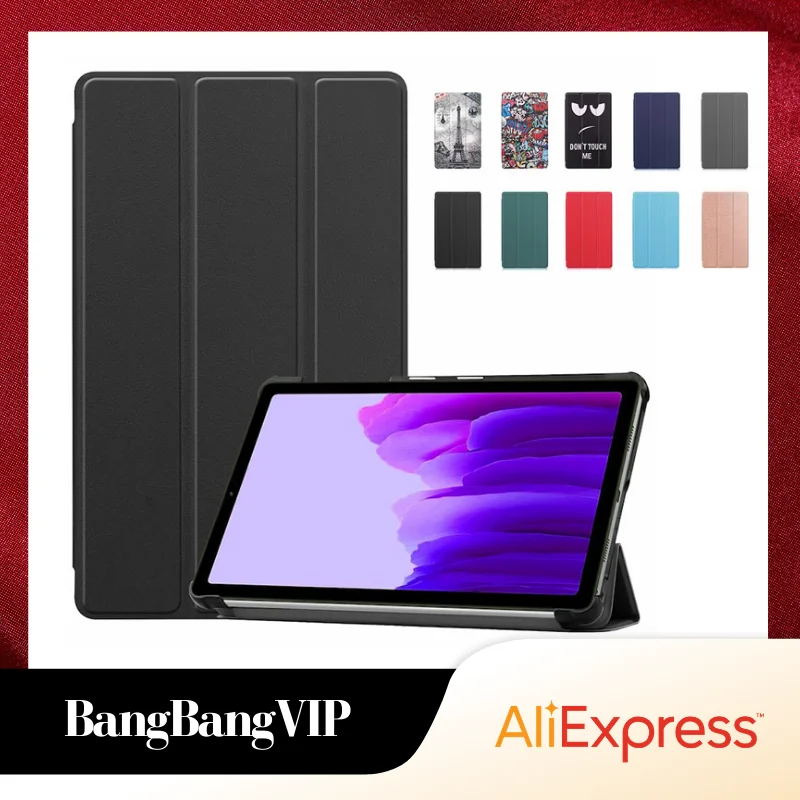 

For Samsung Galaxy Tab A7 Lite SM T220 T225 8.68 inch Tablet Case Tri-Folding Magnet PU Leather Stand Cover