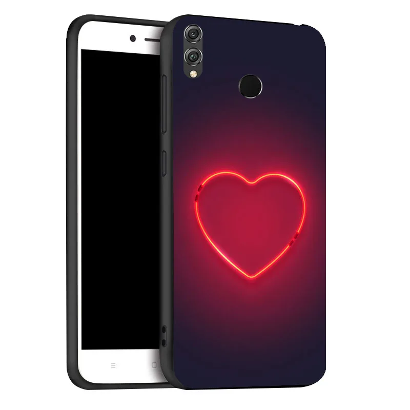 Черный кремниевый Honor 8X Мягкий силиконовый чехол из термопластика чехол для huawei Honor Play 8A 9 10 Lite 3 Honor8X Honor8A Чехлы для крышки Fundas бампер