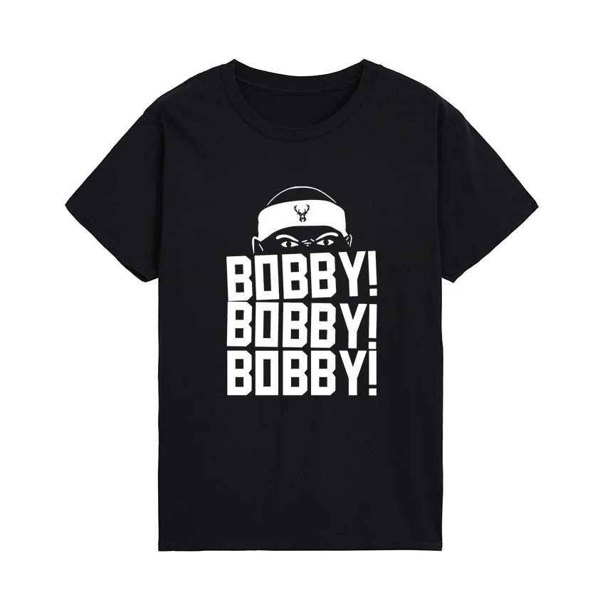 

Bobby Portis-Bobby Bobby Bobby Graphic T Shirt Cotton O-Neck Funny Tee Shirts Loose Comfortable Clothes