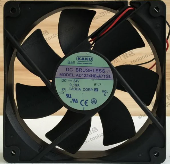 

Original KAKU AD1224HB-A71GL 24V 0.19A 12025 12CM chassis cooling fan