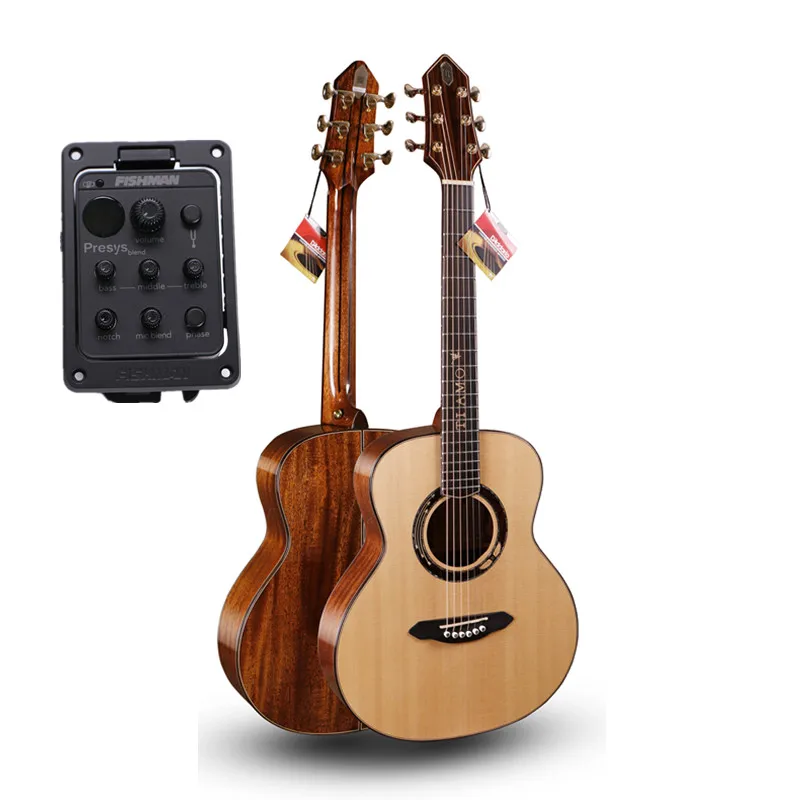 Профессиональная полностью твердая гитара электрическая 36 дюймов с верхом из