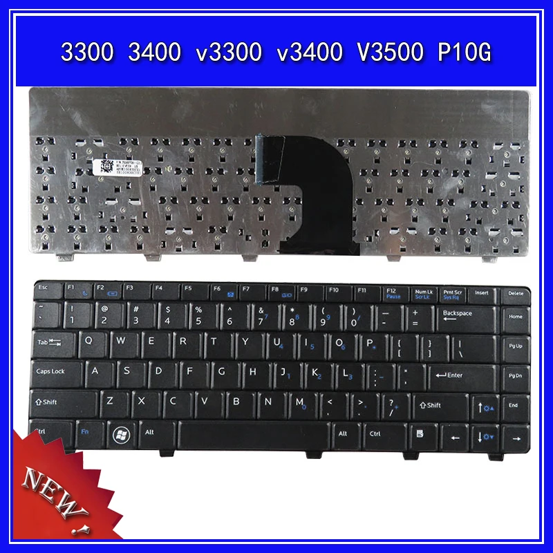 

Laptop Keyboard for DELL Vostro 3300 3400 v3300 v3400 V3500 P10G Notebook Replace Keyboard