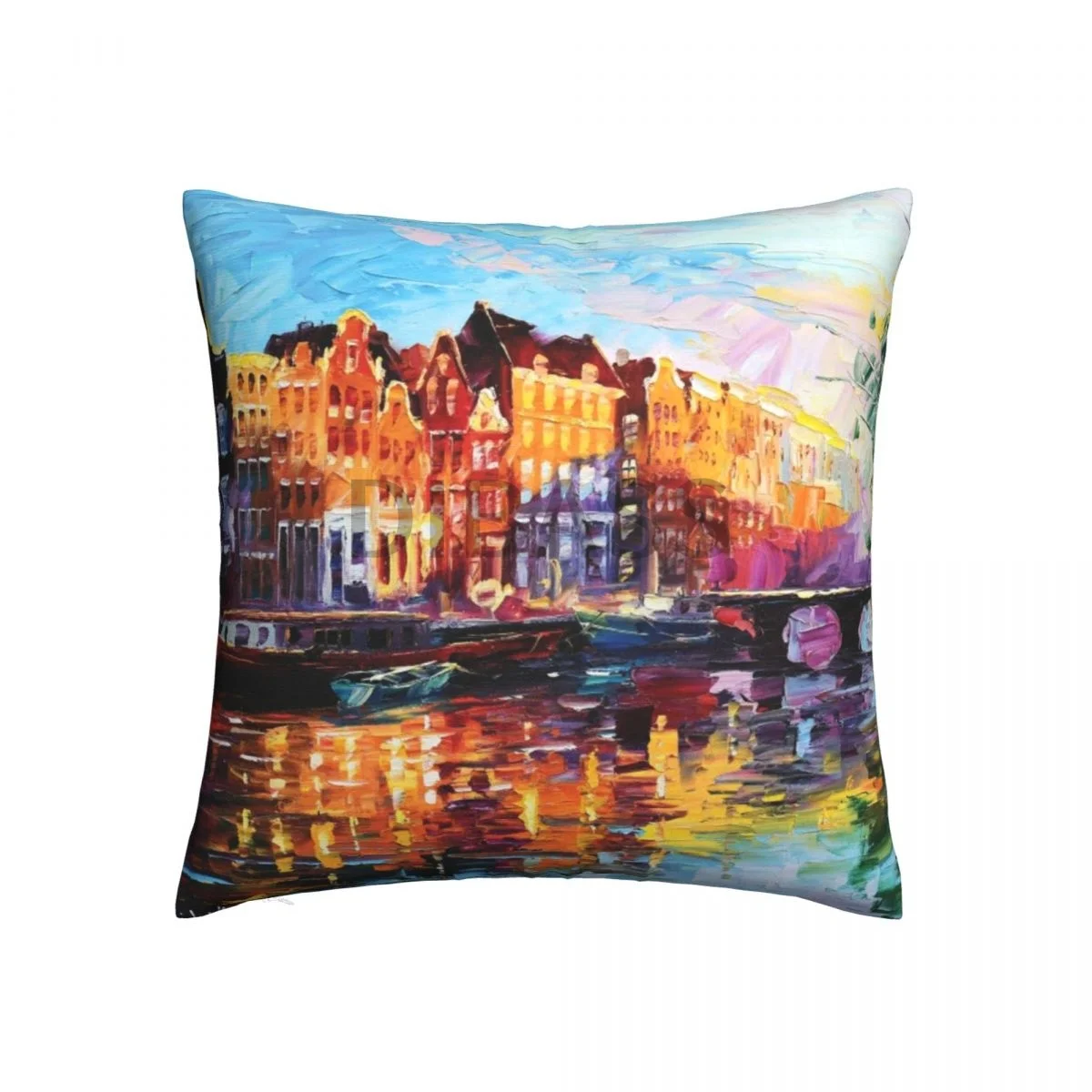 

A Corner Of Amsterdam - Floor Pillow Throw Pillows for sofa