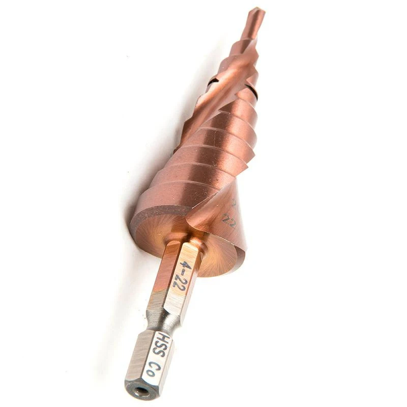 

HSS CO M35 Cobalt HSS Step Drill Bit High Speed Steel Cone Hex Shank Metal Drill Bits Tool Set Hole Cutter For Stainles