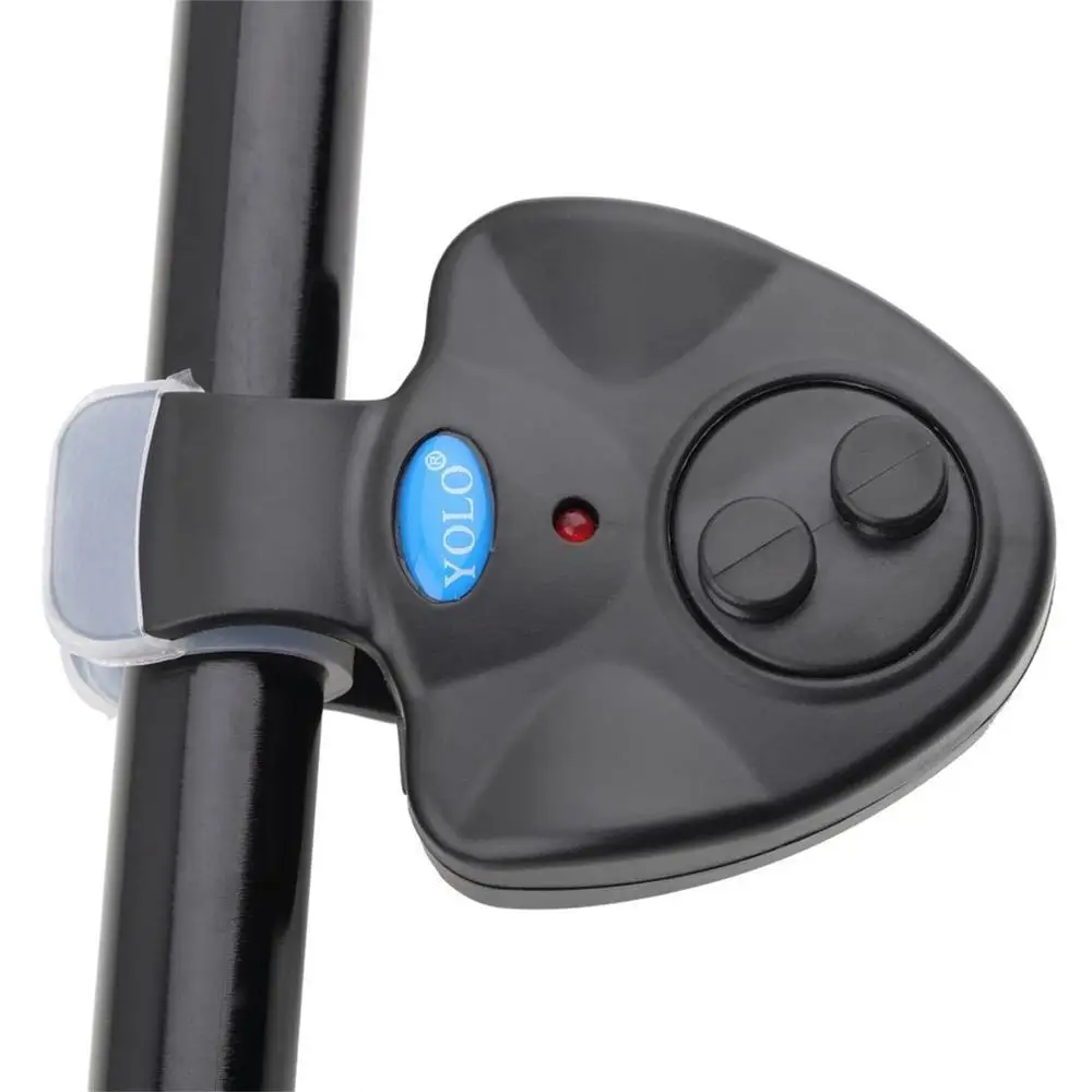 2020 Hot YOLO Black Small MINI Electronic Wireless ABS Fish Bite Alarm Sound Running LED Sensitive Mat Fishing Accessories New | Спорт и