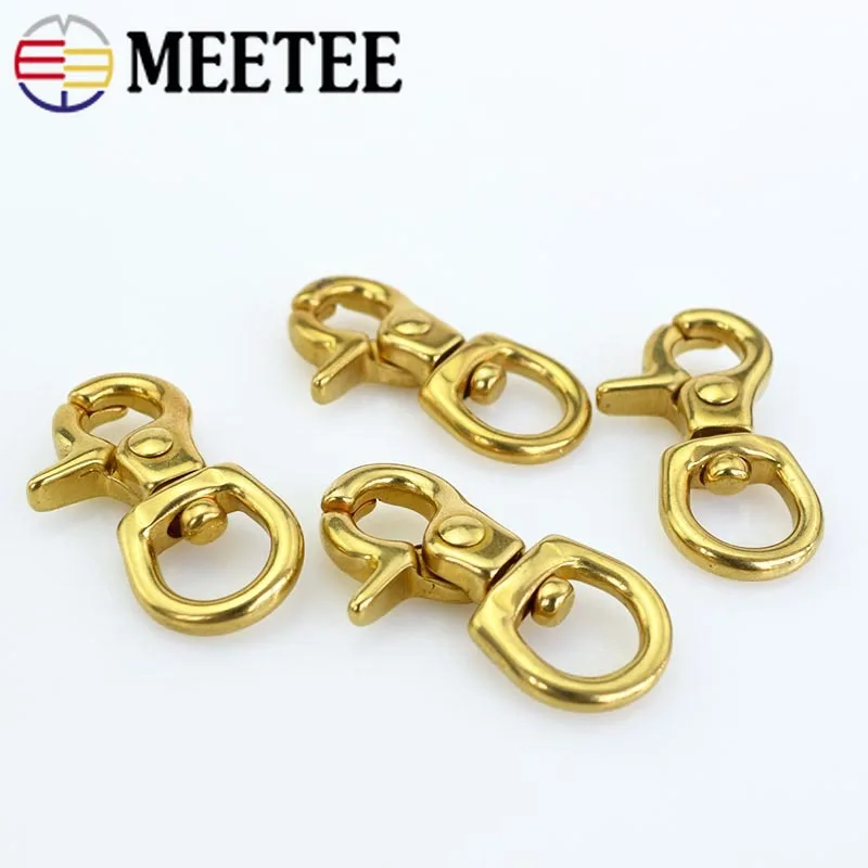 2/4 шт. 10 мм Металлические пряжки из твердой латуни ошейник и сумка для собак