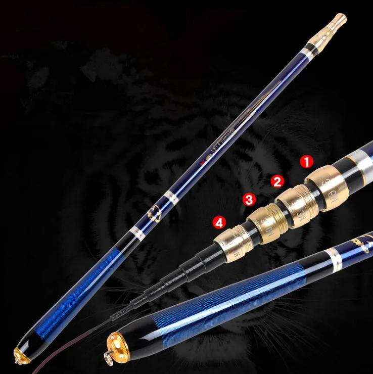 Carbon Fiber Fishing Pole Ultra-light Carp Rod Telescopic Positioning Fish 3.6M 4.5M 5.4M 6.3M 3 position Tackle | Спорт и