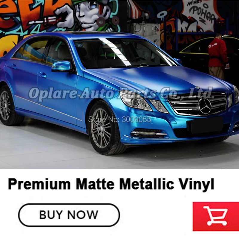 Highest quality matte metallic persian blue wrapping film vinyl wrap with air release Warranty|Наклейки на автомобиль| |