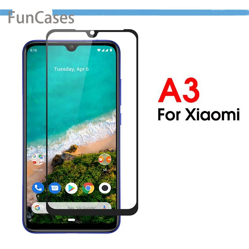 

Tempered glass For Xiaomi Mi A2 A3 Lite CC9E Mi CC9 Toughened screen protector Package Sklo screen protector protective Film