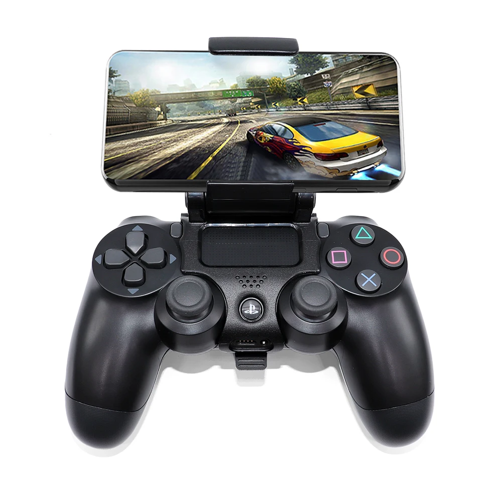 For PS4 Playstation 4 Adjustable Controller Smartphone Clip Gamepad Mount Stand Universal Handle Bracket Phone Holder Accessory |
