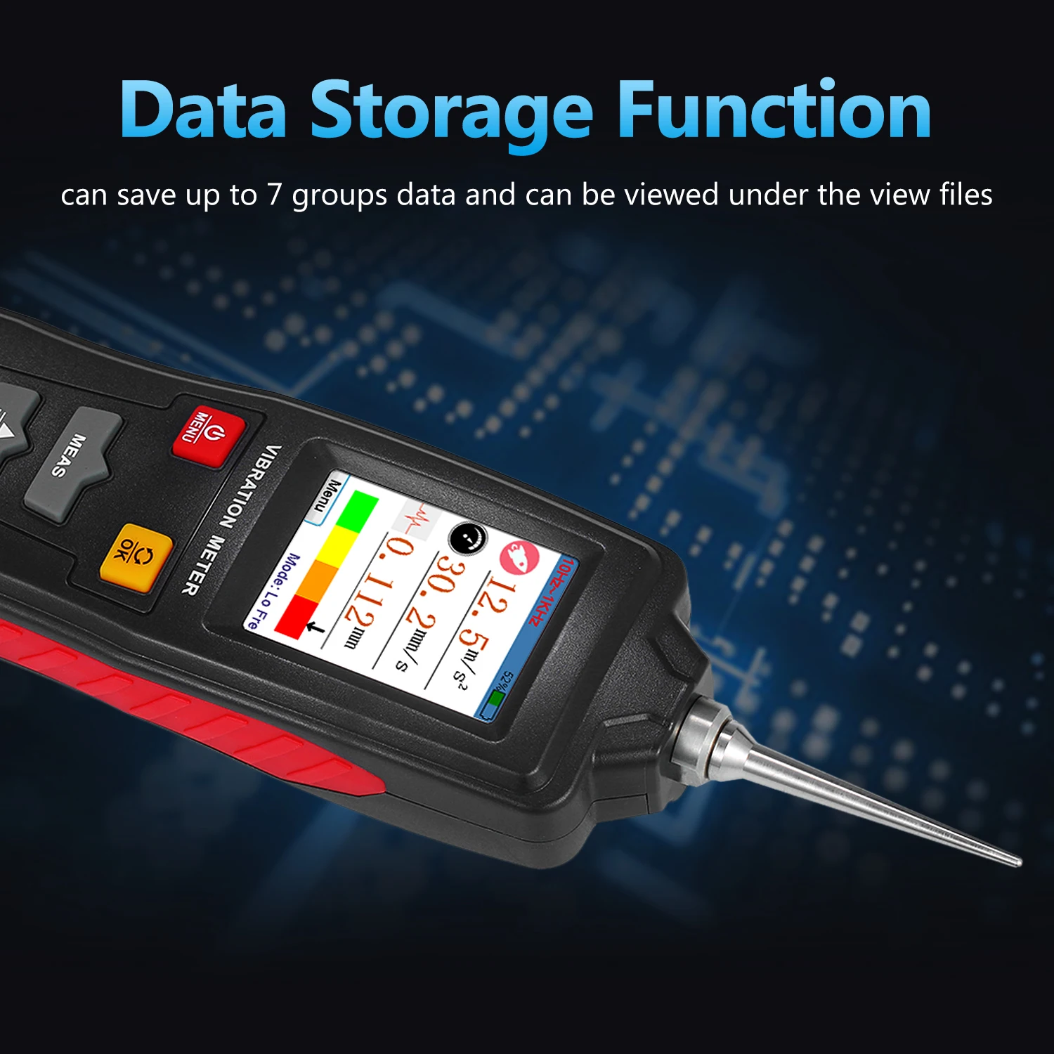 

Digital Vibrometer Vibration Meter Vibroscope Portable Handheld Vibration Measuring Gauge Vibration Measure Tester