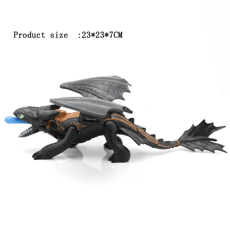 How To Train Your Dragon 3 Toothless Dragon Figures Doll Night Fury Light Fury Action Figure Toys Children Kids Gift