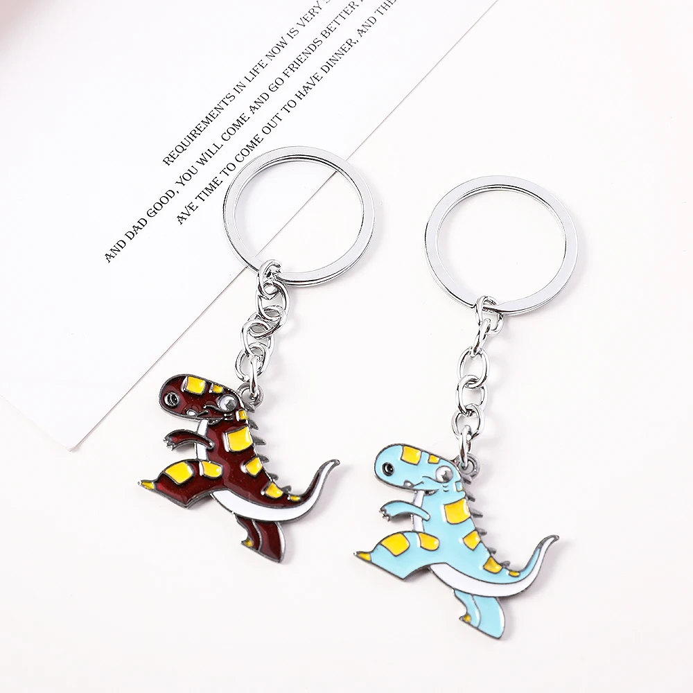 Модный милый мультяшный маленький брелок для ключей динозавры в виде животного