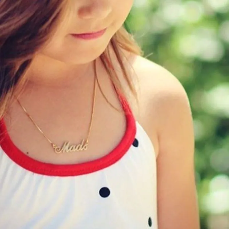 Персонализированное ожерелье на заказ женское колье подарок день рождения