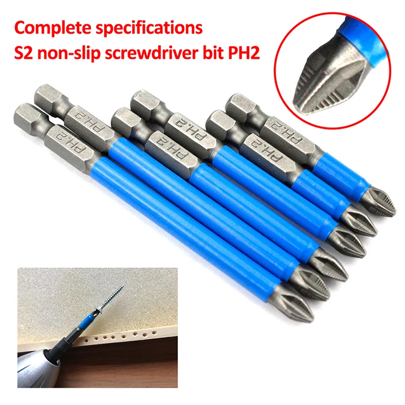

10/12pcs Magnetic Screwdriver Bit Set Anti Slip Electric Power Multi-bit Tool Screwdriver Suit Alloy Steel Screwdriver Accessory