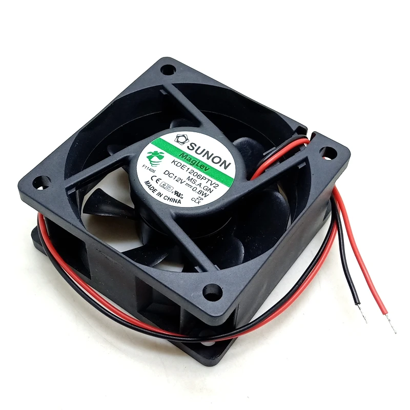 

100 шт. KDE1206PTV2 60 мм вентилятор охлаждения, для Sunon,60X25mm DC 12V 0,8 W Maglev ультра-тихий чехол-холодильник, 3200 об/мин 20,5 CFM