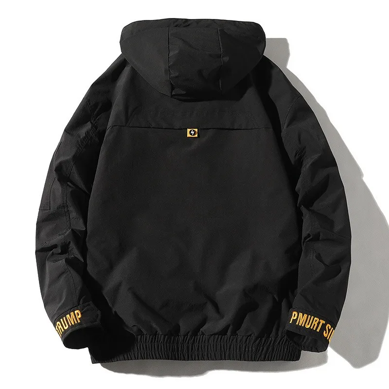 Liketkit мужские новые осенние куртки 2019 однотонные хлопковые с капюшоном и вышивкой