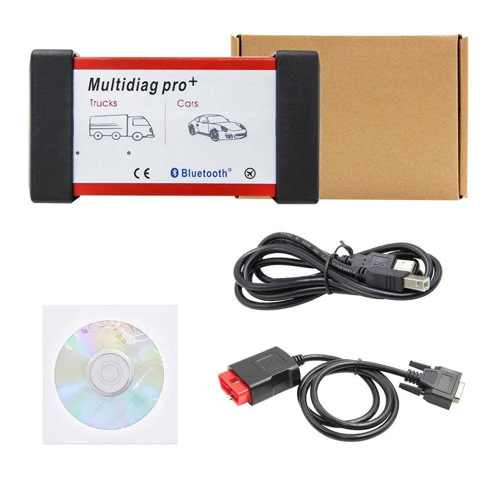 Диагностический сканер Multidiag pro + автомобильный диагностический кабель с USB 2016.R1