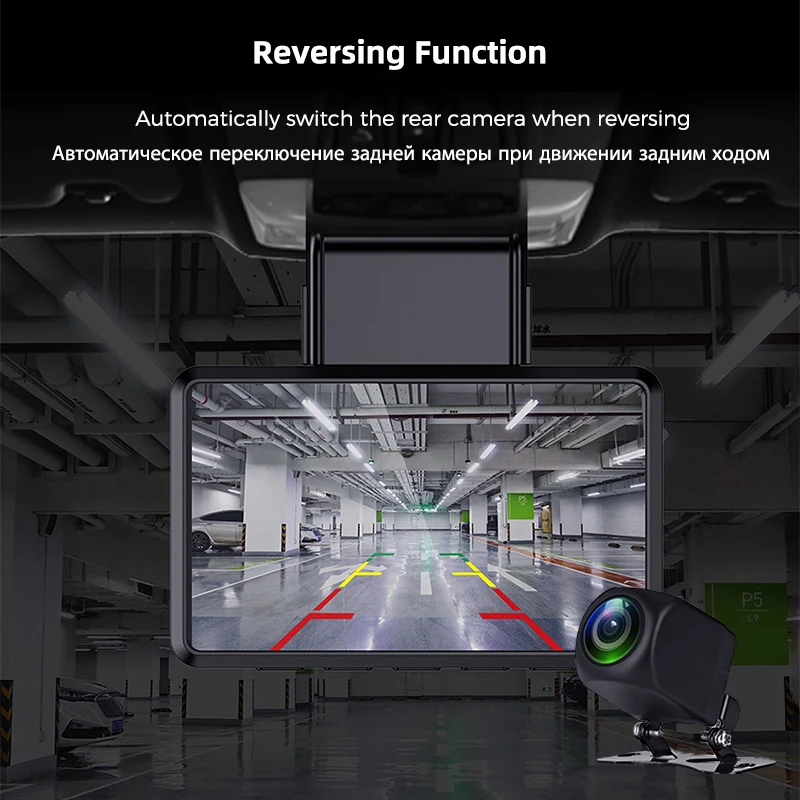 Wi Fi камера DashCam 1080P Видеорегистраторы для автомобилей вид спереди и сзади Камера