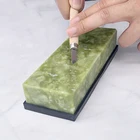 10000 Грит натуральный зеленый агат камень для заточки ножей, точильный камень, тонкой шлифовки и полировки киска Бар Кухня заточка ножей хонинговальный инструмент