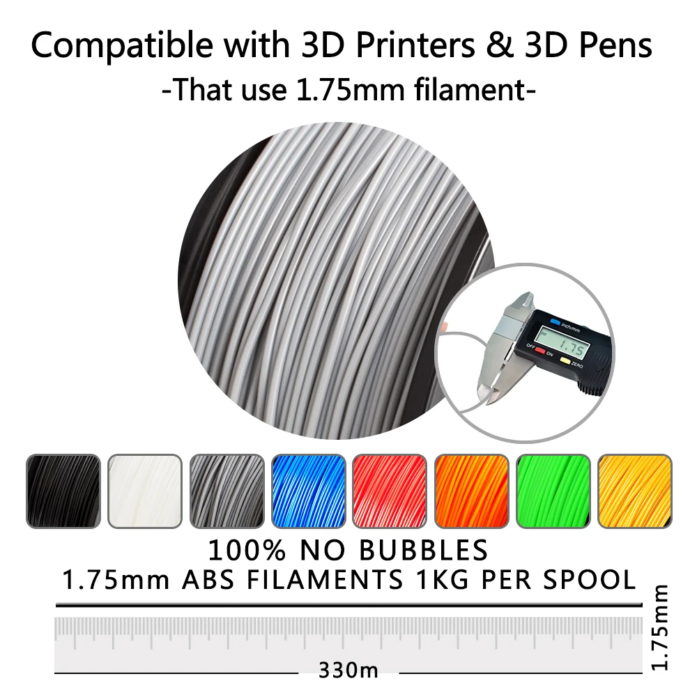 SUNLU ABS 3d принтер нить 1 75 мм abs кг катушка impressora для принтера и ручки