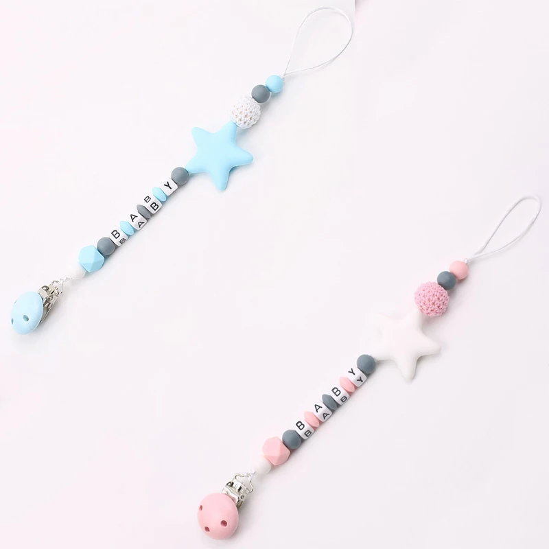 Держатель для соски пустышки Детская цепочка Силиконовые Прорезыватели