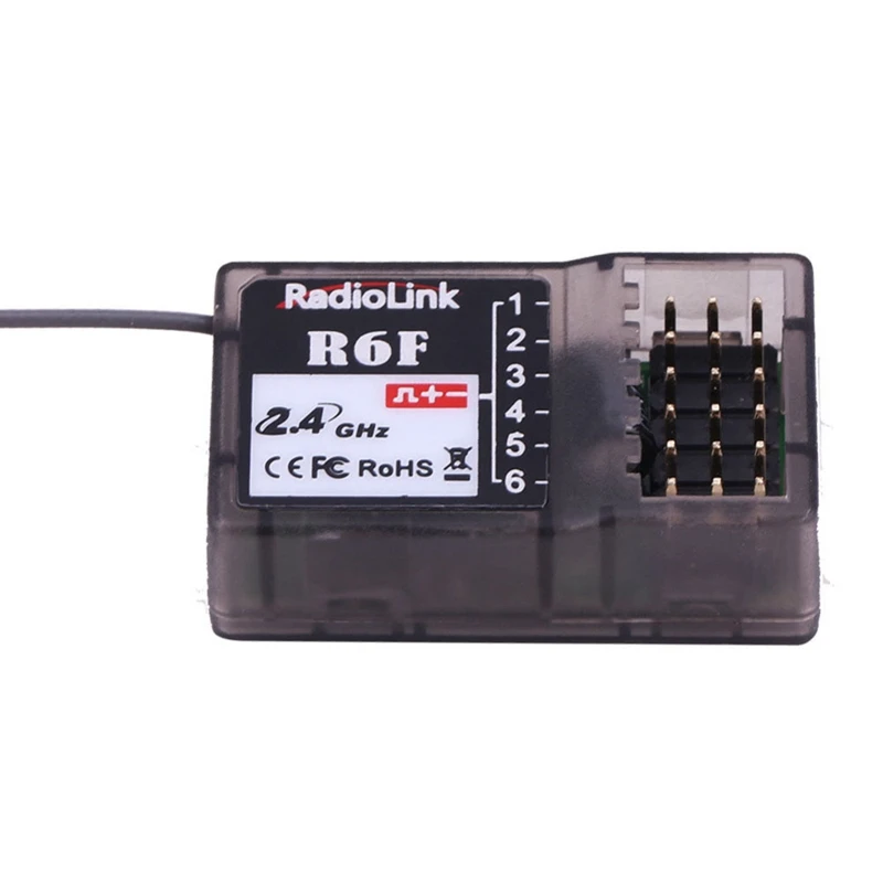 Radiolink R6F 6CH 2.4GHz RC Car and Boat Receiver for RC6GS RC4GS RC3S RC4G T8FB Transmitter | Игрушки и хобби