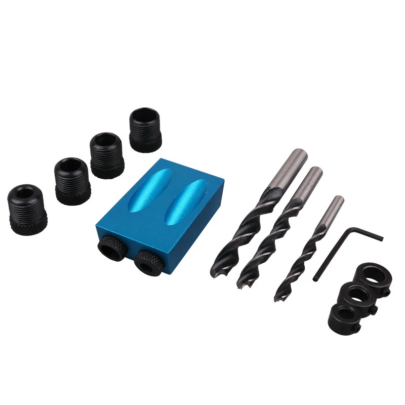 Pocket Hole Jig Set 6/8/10mm Drill Bit Bushings Replace Puncher Guide Wood Locator For Woodworking DIY Tools | Инструменты