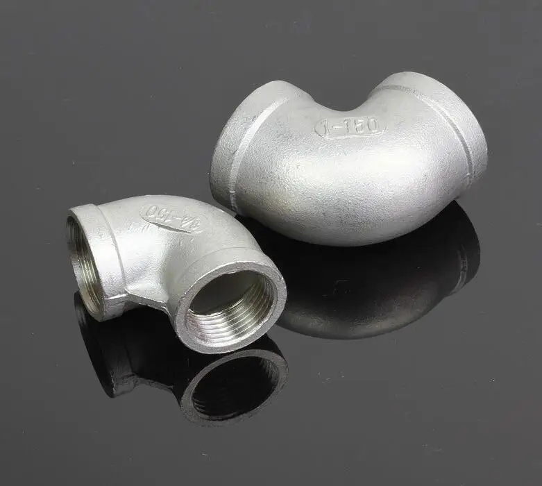 Высокое качество 1/8 &quot1/4" 3/8 &quot1/2" 3/4 &quot1" 1-1/4 &quot1-1/2" BSP локоть 90 градусов