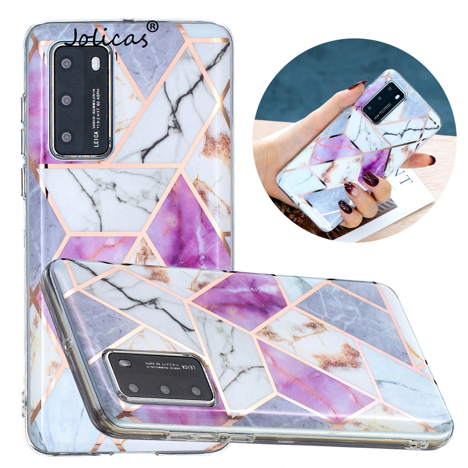 Back Covers For Huawei Nova 6 SE Color Matching Estuche P40 Lite 7i Pro E P Smart 2020 High Quality IMD Protector | Мобильные